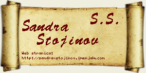 Sandra Stojinov vizit kartica